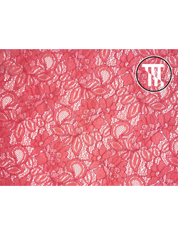 лоскут Кордовое кружевное полотно, цв. Коралл 390 см