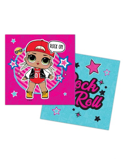 LOL.Салфетки бумажные трехслойные 33*33 см, 12 шт