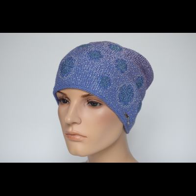 Фиолетовая шапка с украшениями Vizio Италия 7091 CY