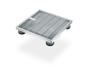Дренажная решетка SitaDrain Terra оцинкованная с регулируемыми опорами