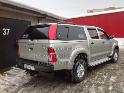 Кунг Sammitr SUV Plus V4 серебристый 1CO на Toyoyta Hilux Vigo 2005-2015 в Перми и Екатеринбурге!
