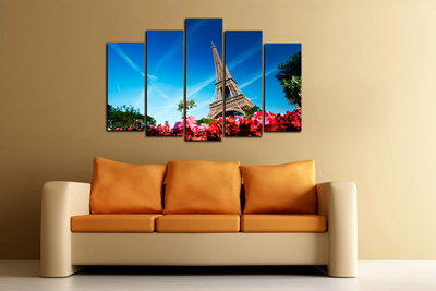 Модульная картина "Небо Парижа"