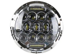 Светодиодная фара GSR-LED-7 дюймов-75W-RL Chrome, CREE, DRL, 1шт