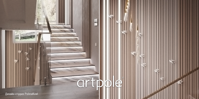 Гипсовая панель BARCODE BIG + LED артикул D-0009