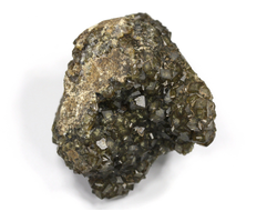 Гранат зеленый (Андрадит) на породе, Россия, Дальнегорск (44*35*34 мм, 78 г) №26883