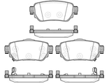 Задние колодки (BREMBO) для Ниссан Икс-Трейл Т32