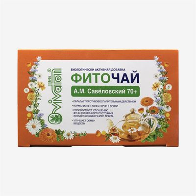 Товар Бад к пище Фиточай "Виватон" Савеловский 70+ пакетированный (30 пак.)
