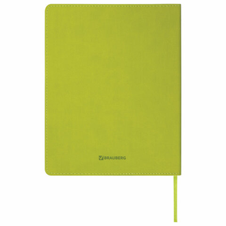 Дневник 1-11 класс 48 л., обложка кожзам (лайт), термотиснение, BRAUBERG LATTE, зеленый, 105436