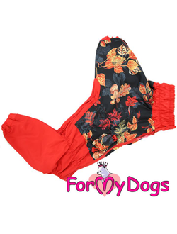 Дождевик Листья красный