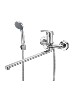 Смеситель для ванны Milardo Simp SIMSB02M10 однорычажный с душевой лейкой и шлангом