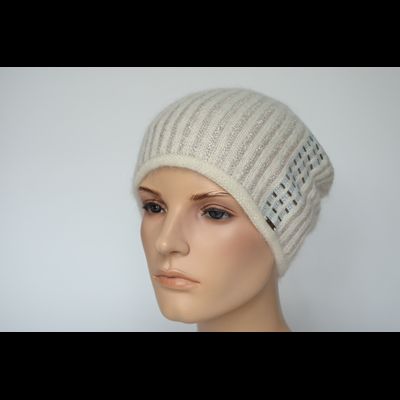 Шапка Vizio Италия 1000 CL белая вязаная