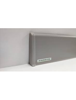 Плинтус напольный "ДЕКОНИКА" 85мм*2,2м ШИРОКИЙ 036 Платиново-серый