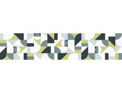 SF 53 ГЕОМЕТРИКС 4 Глянцевая стеновая панель  2800х610х6мм ALBICO