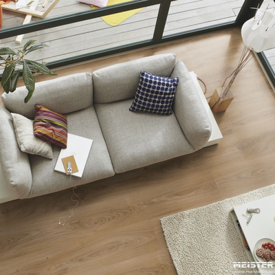 Ламинат MEISTER 6841 Дуб светлый замок в интерьере