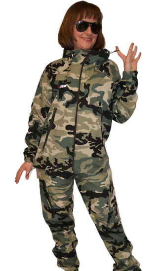 летний женский камуфляжный костюм "Тайган" в расцветке темный мультикам фото-2