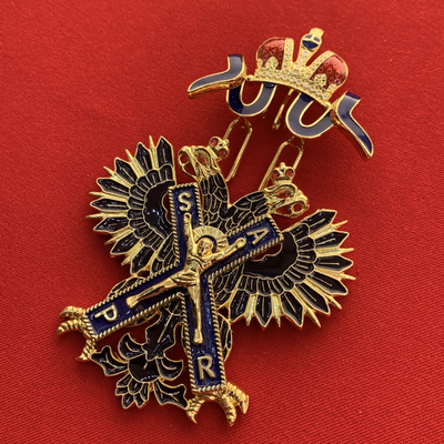 Орден Святого Андрея Первозванного, с бантом из муаровой ленты. Полноразмерная копия LUX! Лот № 51.