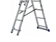Лестница SMARTY SN011-308 алюминиевая трёхсекционная 8 ступеней