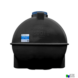 Емкость 1500 литров горизонтальная черная