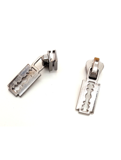 Бегунок для молнии трактор 5, темный никель дизайн 3