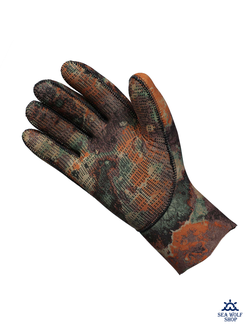 Перчатки неопреновые 5мм AquaDiscovery Camostretch BROWN р.L