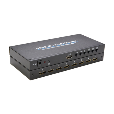 DE/VT-818 восьмиканальный HDMI-переключатель/мультиплексор 4К 8x1