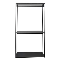 (ВЕШП 08) Вешало пристенное с полками и подиумом, разборное