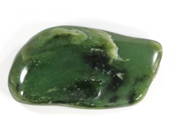 Нефрит, галтовка, Россия, Бурятия (63*35*14 мм, 53 г) №28284