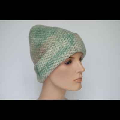 Шапка с отворотом Vizio Италия 8091 CRY мятная