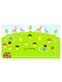 ПАНЕЛЬ БИЗИБОРД МОДЕЛЬ 9 "ГРИБНАЯ ПОЛЯНКА"