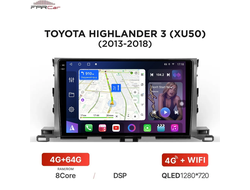 Штатная магнитола FarCar S500 Plus HL467M для Toyota Highlander 3 XU50 (2013-2018) на Android (4gb/64gb/DSP/WiFi/4G/GPS/BT)