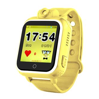 Детские часы-телефон с GPS-трекером Smart Baby Watch GW1000 (Желтые)