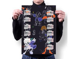 Календарь настенный Андертейл, Undertale №7