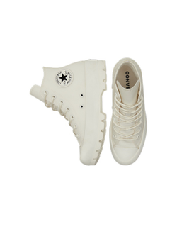 Кожаные кеды Converse All Star Lugged белые высокие 573063C оригинал
