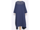 ПЛАТЬЕ БОХО "Трикотажное асимметрия 1" синее