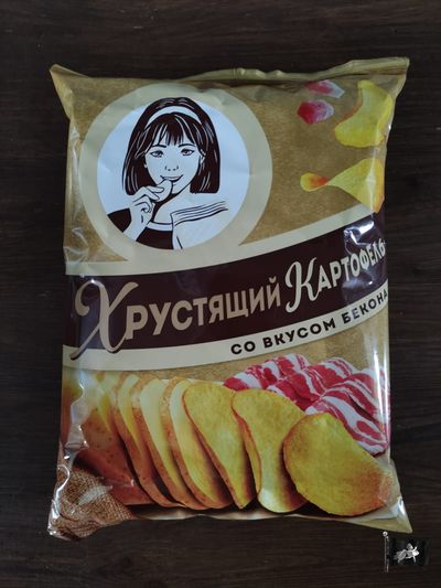Хрустящий картофель "ДЕВОЧКА" бекон 160 гр.