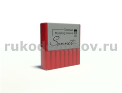 полимерная глина "Сонет" красный, брус 56 гр.