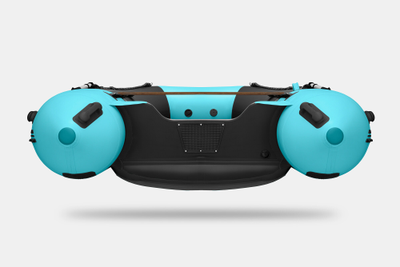 Моторная лодка GLADIATOR E380S черно-бирюзовый