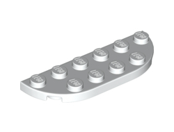 Plate, Round Corner 2 x 6 Double, White (18980 / 6147792)