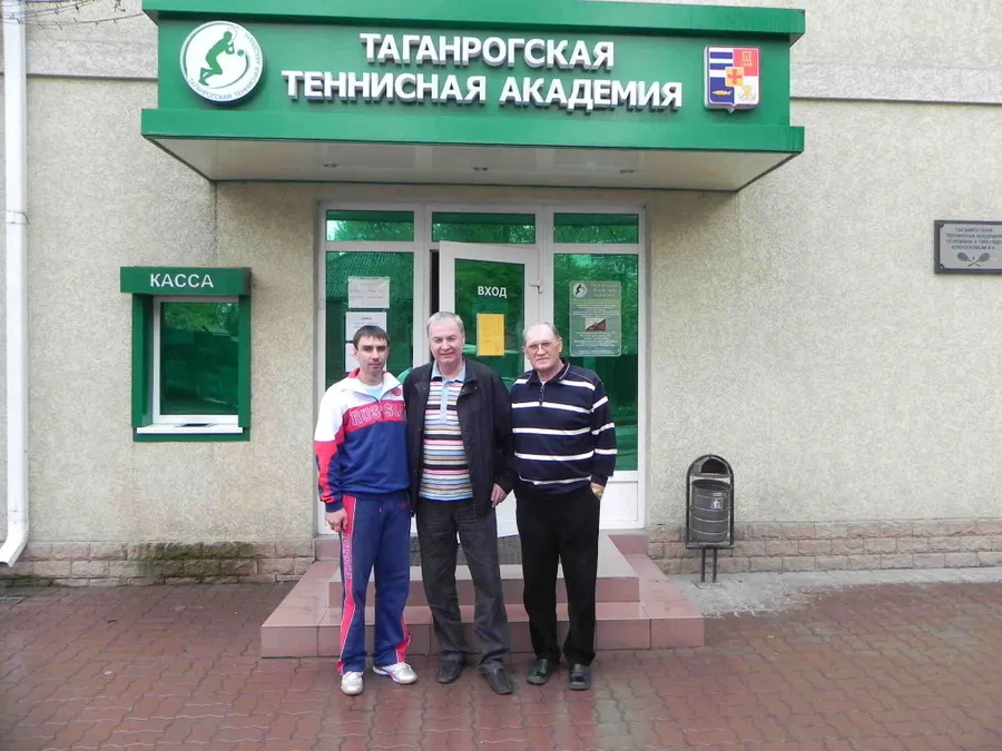 С двумя легендами тенниса СССР, Владимир Лазарев и Владимир Радченко