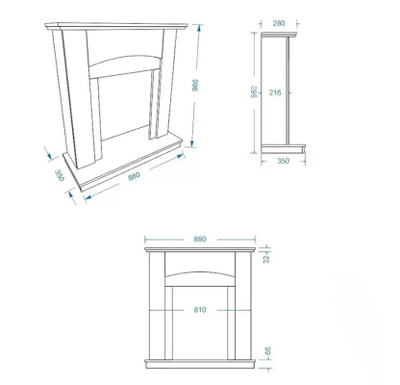 Электрокамин Barcelona