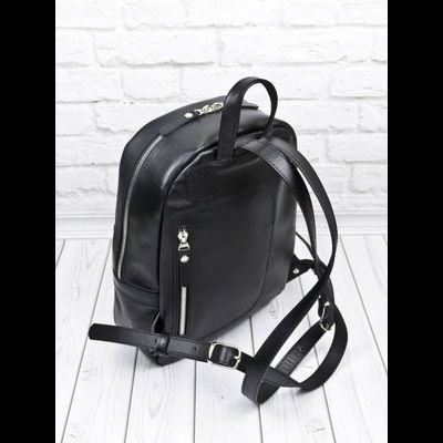 Женский кожаный рюкзак Anzolla black (арт. 3040-01)