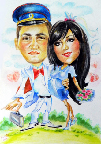 шарж в рамке