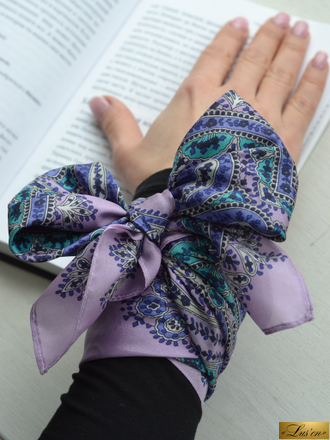 Платок из шелка этро сиреневый