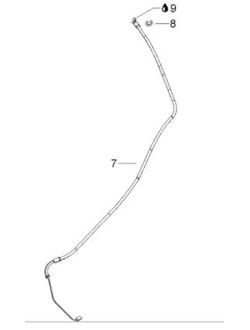 Тросик газа оригинал BRP 605352663/605356001 для BRP LYNX/Ski-Doo Rotax V-800 (2007-2012)