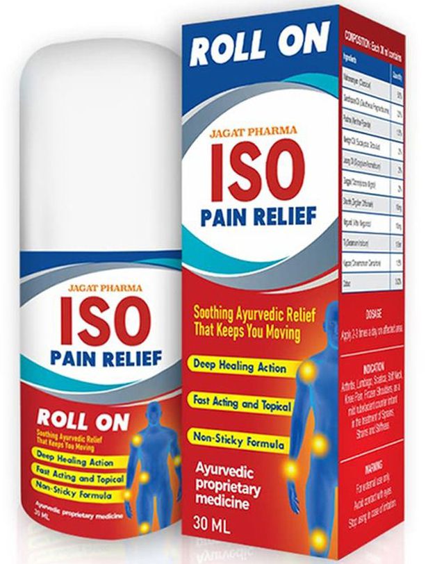 Обезболивающий роликовый бальзам ISO Pain Relief Roll-On (Индия)