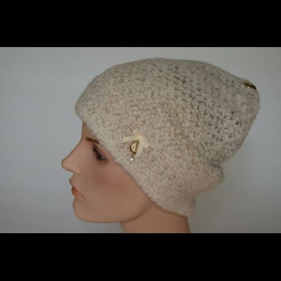 Шапка белая из альпака женская Vizio Италия 7007 CY фото