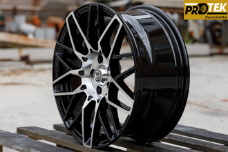 Комплект дисков R16 7,0J ET+38 5*100 HRE WT572 Черный с полированными лучами (B054)