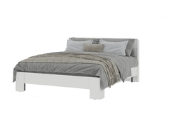 Спальня ХЕЛЕН - Кровать КР 03 Белый Шагрень/Белый Шагрень