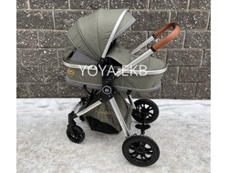 Детская коляска 3 в 1 Luxmom V9 Оливковый