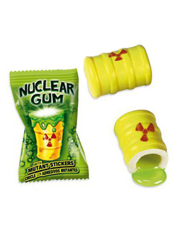 Жев. резинка Fini "Гигант Ядерный взрыв" с наклейками!!! с нач. лимон-лайм 14гр х 50шт